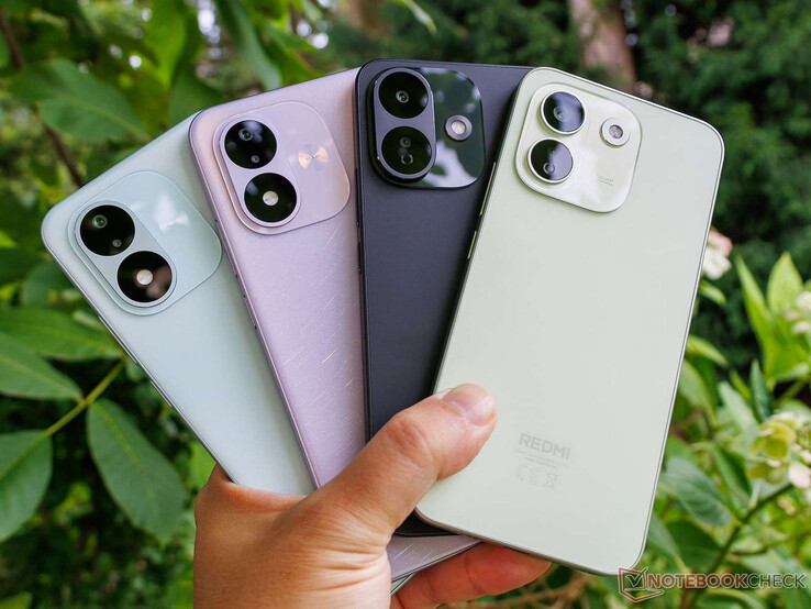 La serie globale Redmi Note 17 (Pro Max all’estrema destra)