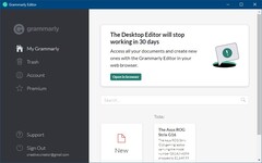 mancano 30 giorni alla scomparsa dell'editor desktop di Grammarly (Fonte: Own) 