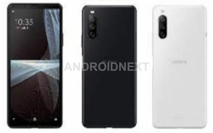 Sony Xperia 10 III in bianco e nero. (Fonte: AndroidNext)