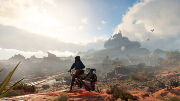 Un'immagine che mostra un paesaggio in Star Wars Outlaws.