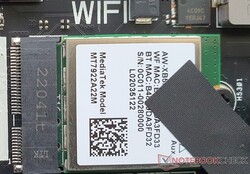 Modulo WiFi 6E installato: MediaTek MT7922