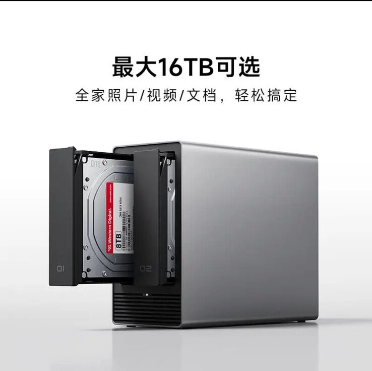 Lo Xiaomi Smart Storage con 2 dischi da 8 TB al suo interno