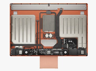 Apple iMac 24 con due ventole. (Fonte immagine: @fiyin/Apple)