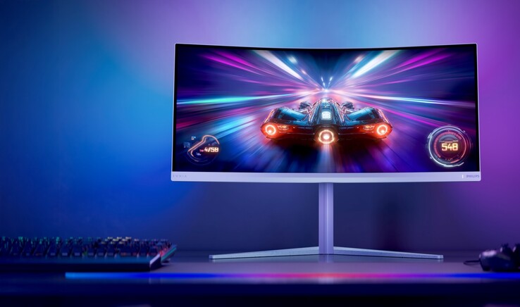 Il monitor da gioco Philips Evnia 34M2C5601QA vanta una frequenza di aggiornamento massima di 200 Hz.