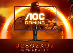 L'AOC Gaming U28G2XU2 ha un pannello da 28 pollici con una frequenza di aggiornamento di 144 Hz. (Fonte: AOC)
