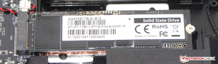 Un SSD NVMe serve come unità di sistema.