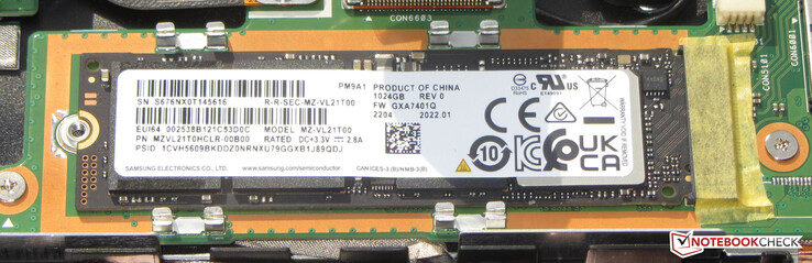 Un'unità SSD funge da unità di sistema.