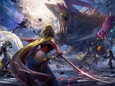  La key art di Dissidia Duellum Final Fantasy raffigura diversi personaggi di Final Fantasy.