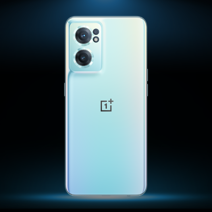 Il OnePlus Nord CE 2 nella sua nuova tonalità Bahama Blue. (Fonte: OnePlus via Twitter)