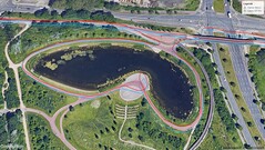 Percorso di prova GNSS: circuito del lago