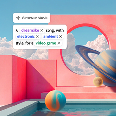 Adobe Firefly: Generate Music consente di creare in modo semplice e veloce brani originali autorizzati per l’uso commerciale