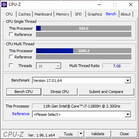 CPU-Z: Benchmark Modalità bilanciata