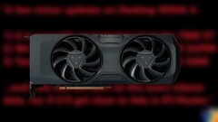 AMD Radeon RX 7700 XT dispone di 12 GB di VRAM GDDR6 e 54 unità di calcolo. (Fonte: AMD/Moore&#039;s Law Is Dead-edited)