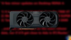 AMD Radeon RX 7700 XT dispone di 12 GB di VRAM GDDR6 e 54 unità di calcolo. (Fonte: AMD/Moore's Law Is Dead-edited)