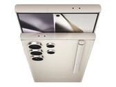 Il Samsung Galaxy S24 Ultra in un'immagine promozionale trapelata. (Immagine: @sondesix, modificata)