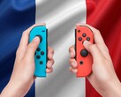 I controller Joy-Con di Switch vengono mostrati con la bandiera francese