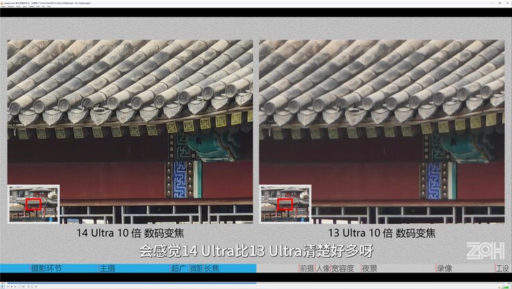 Xiaomi 14 Ultra vs. Xiaomi 13 Ultra: con uno zoom 10x, il 14U è chiaramente il vincitore.