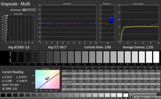 CalMAN: Scala di grigi (calibrato)