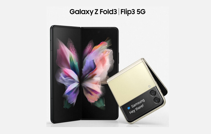 Il Galaxy Z Fold 3 con il Galaxy Z Flip 3. (Fonte: Evan Blass)