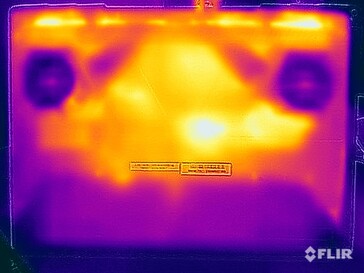 Test di sollecitazione delle temperature di superficie (in basso)