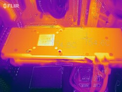 Mappa del calore della Zotac GeForce RTX 2070 AMP Extreme durante uno stress test