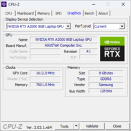 CPU-Z: Grafica Nvidia