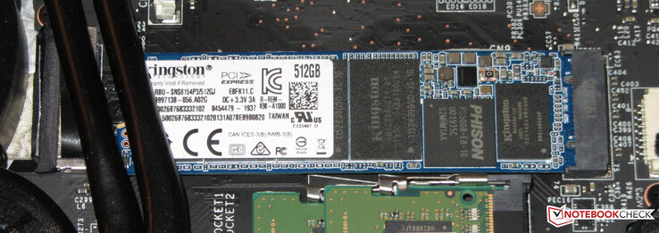 Un SSD funge da unità di sistema.