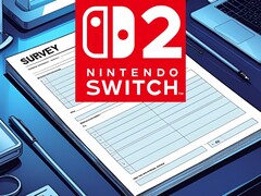 Il logo Switch 2 è mostrato sopra il mockup del sondaggio Nintendo (Fonte: Nintendo of America con modifiche)