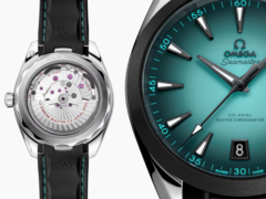 L&#039;Omega Seamaster Aqua Terra 150M è dotato di costruzione antimagnetica, fondello trasparente, corona a vite e complicazione della data. (Fonte immagine: Omega)