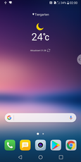 LG V30: home screen