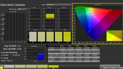 CalMAN: Saturazione del colore (calibrata)