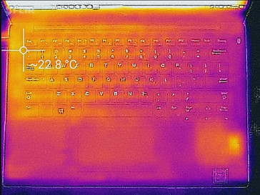 Profilo termico, idle (in alto)