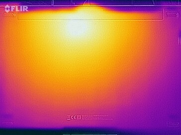 Temperature di superficie durante lo stress test (lato inferiore)