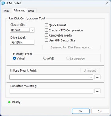 AIM Tookit: Opzioni avanzate