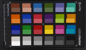 ColorChecker: Il colore target viene visualizzato nella metà inferiore di ogni campo.
