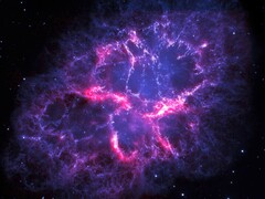 Resti di supernova nella Nebulosa del Granchio. (Fonte dell&#039;immagine: ESA, Herschel, PACS, MESS Key Programme Supernova Remnant Team ; Nasa, ESA et Allison Loll et Jeff Hester, Arizona State University)