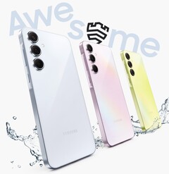 Probabilmente Galaxy A35 5G sarà lanciato contemporaneamente a Galaxy A55 5G. (Fonte immagine: @evleaks)