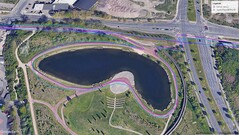 Giro in bicicletta GNSS: Pedalare intorno al lago