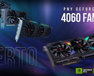 Le schede RTX 4060 di PNY. (Fonte: PNY)