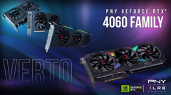 Le schede RTX 4060 di PNY. (Fonte: PNY)