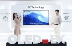 LG prende in giro la sua nuova tecnologia OLED EX. (Fonte: LG)