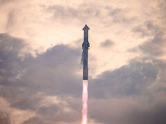 Un&#039;immagine che mostra il lancio della navicella Starship. (Fonte: SpaceX)