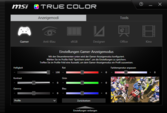 Impostazioni schermo MSI True Color