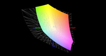 59% di copertura dello spazio di colore AdobeRGB