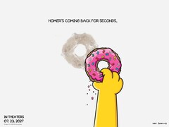 Il secondo film dei Simpson arriverà nelle sale il 23 luglio 2027. (Fonte immagine: 20th Century Studios via X / in precedenza Twitter)