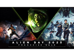 Un'immagine promozionale di Alien Day 2025 su Steam, che mostra le copertine di Alien Isolation, Aliens Dark Descent e Alien Rogue Incursion. (Fonte immagine: Steam)