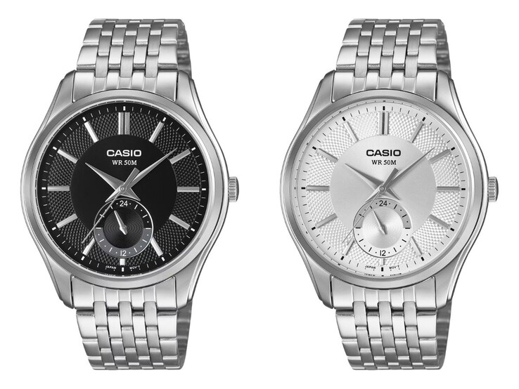 Da sinistra a destra: gli orologi Casio MTP-B315D-1AV e MTP-B315D-7AV
