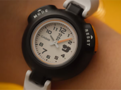 Il modello Casio SAN-100H-7BJR (nella foto) è dotato di soli due pulsanti. (Fonte: Casio)