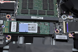 SSD M.2 interno (e secondo slot aperto/inutilizzato)