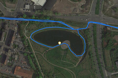 GPS test: ZTE Axon 10 Pro – Pedalata intorno al lago